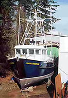 Coastal Messenger all painted and ready to launch.