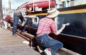 Painting first Coastal Messenger.